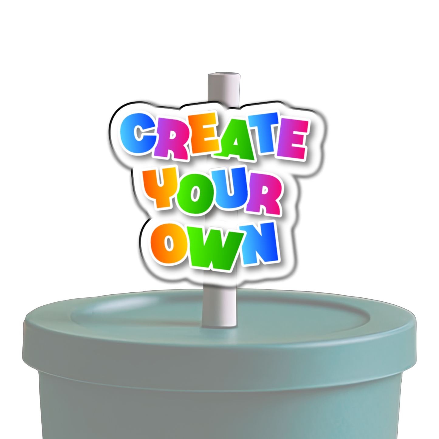 Create Your Own Straw Topper
