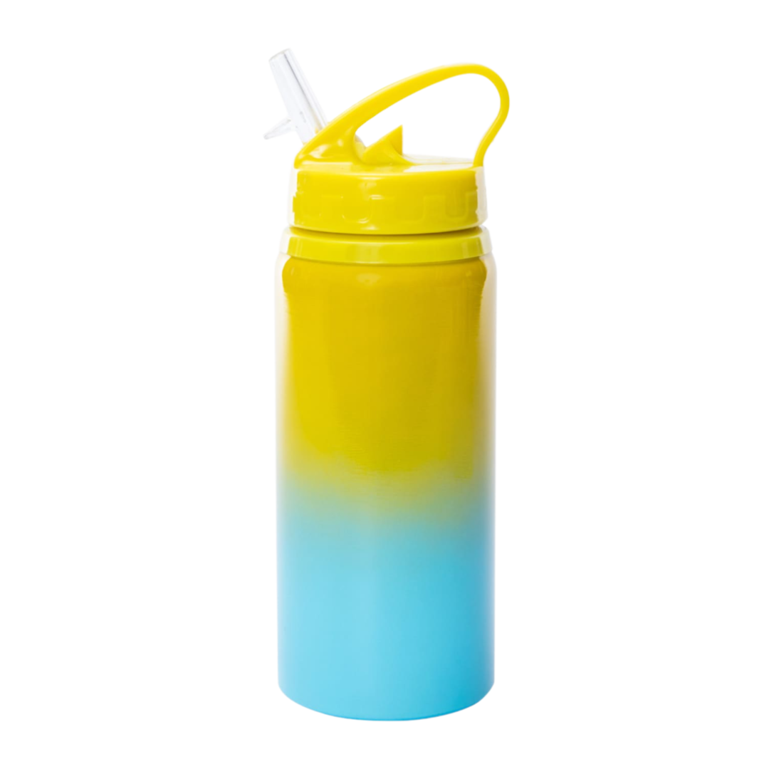 20oz Kids Sipper Bottle - Yellow/Blue Ombre