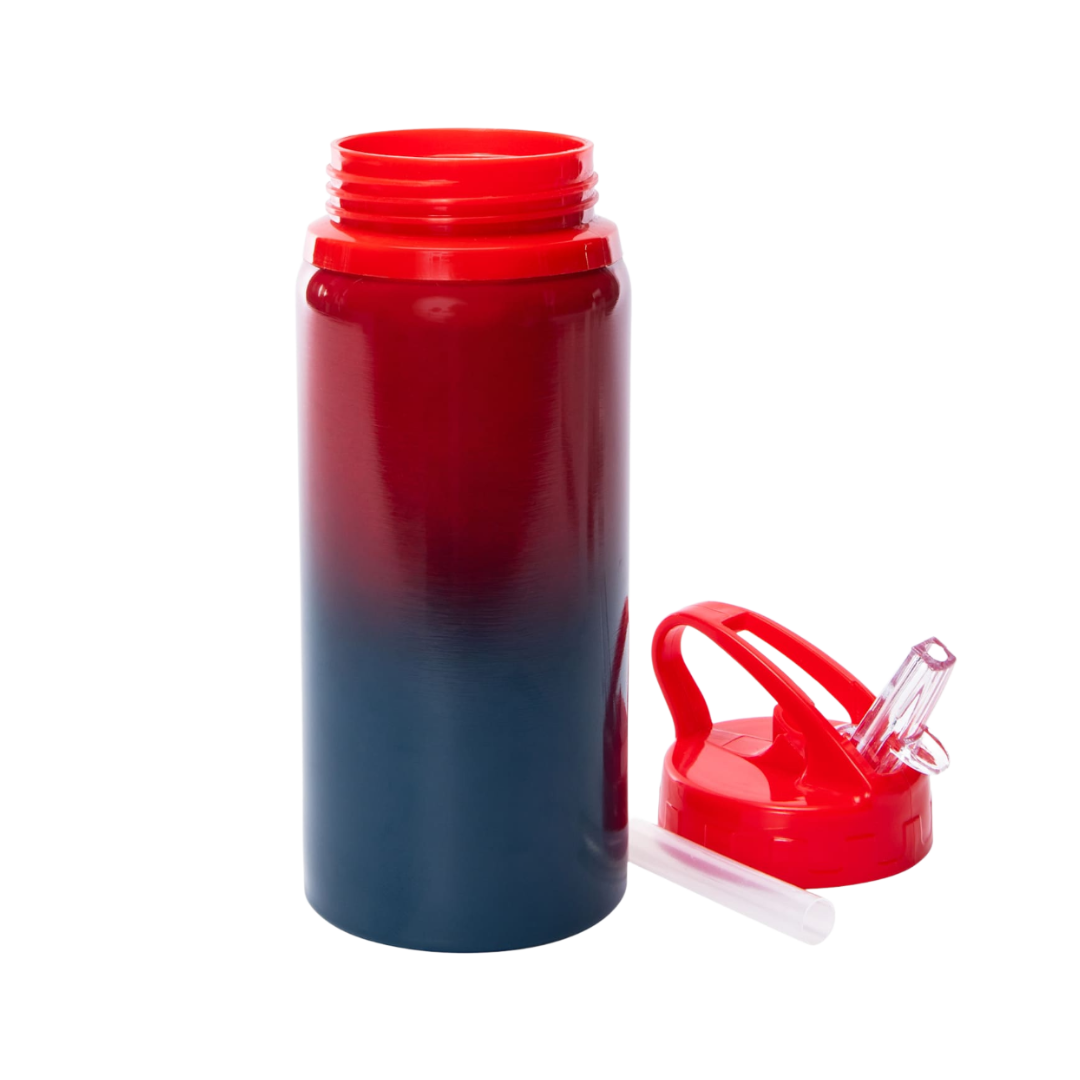 20oz Kids Sipper Bottle - Red/Blue Ombre