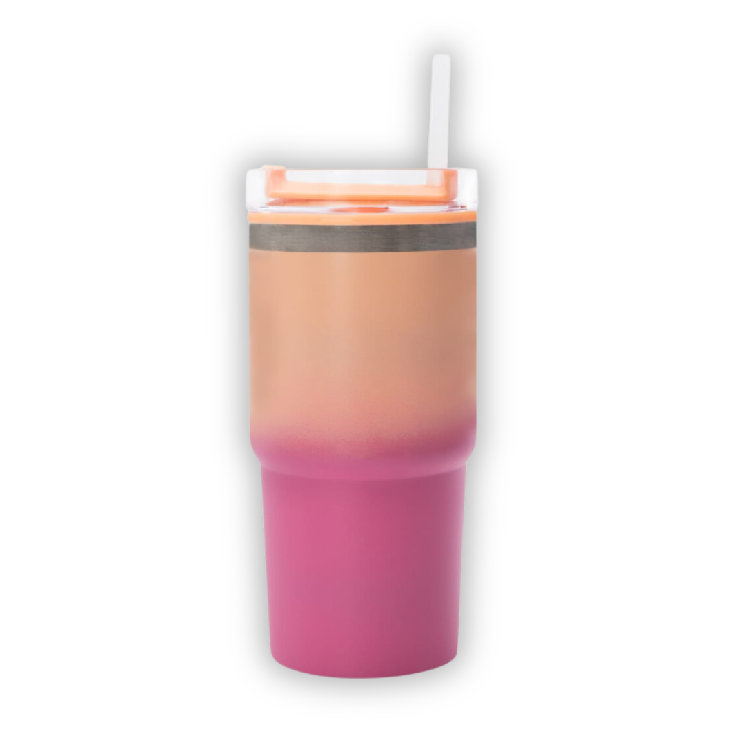 20oz Tumbler ~Ombre~ Peach/Pink