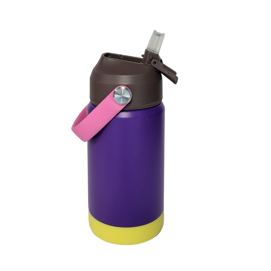 12oz Kids Two Toned Water Bottle - Purple/Yellow
