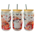 Cute Ghost - 16oz Glass Can Tumbler