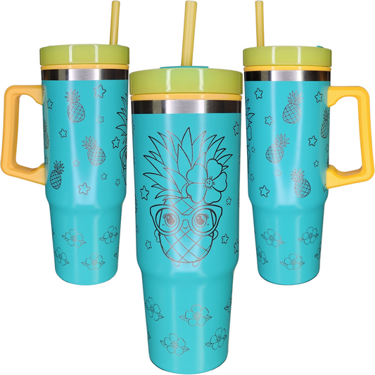 30oz Hydraquench Tumbler - Ms. Pineapple
