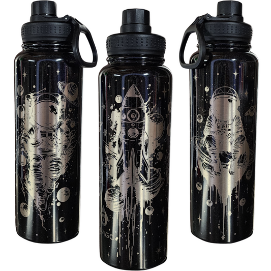 40oz Water Bottle - Floating in Space