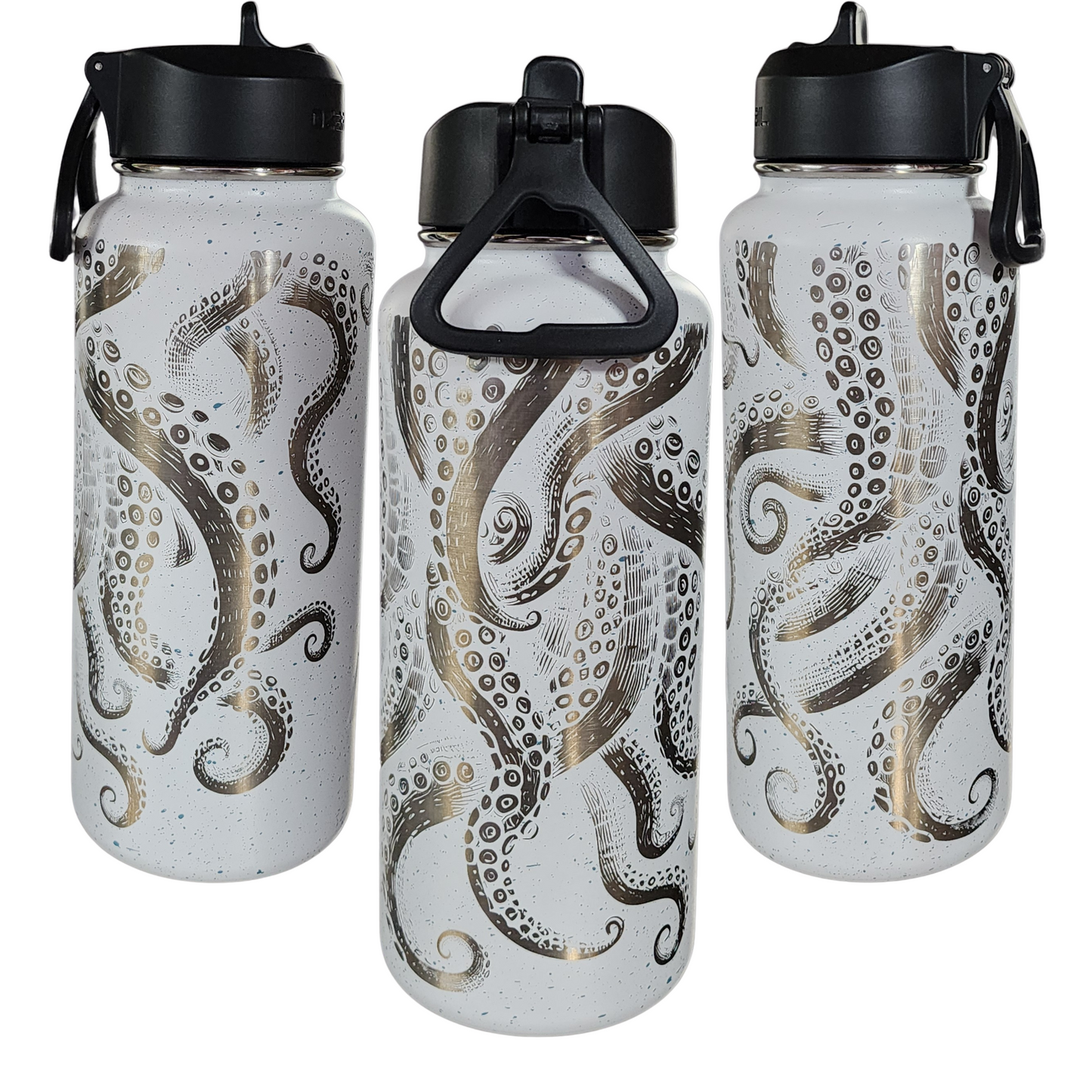 32oz Flip Straw Bottle - Tentacles