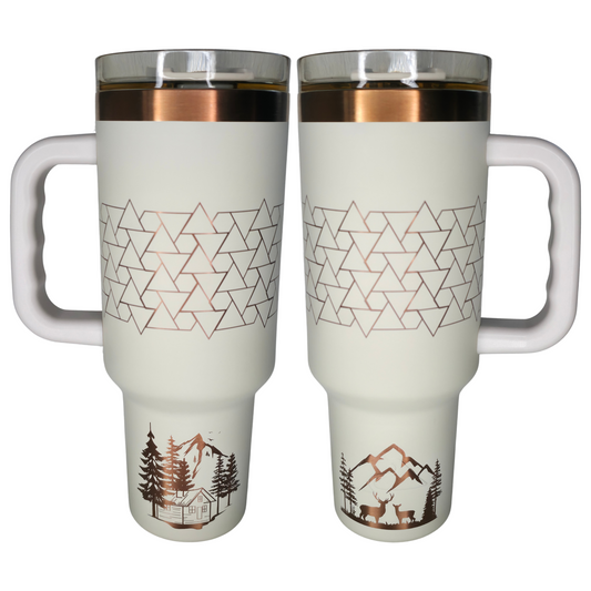 40oz Tumbler - Copper Cabin