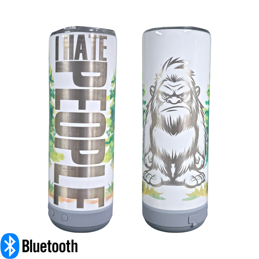 20oz Tumbler W/SPEAKER - I HATE PEOPLE