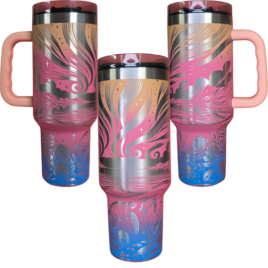 40oz Tumbler - Sea Turtles