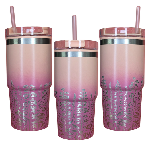 20oz HQ Tumbler - Peach Blossoms