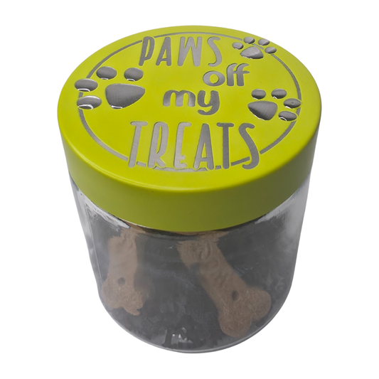 Small Dog Treat Jar - Paws Off My Treats