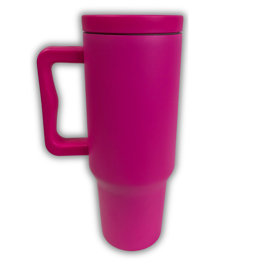 40oz Tumbler - Pink 100%