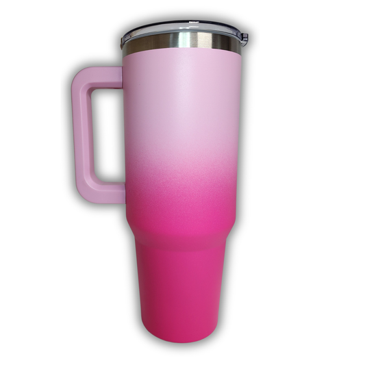 40oz Tumbler - Pink Ombre
