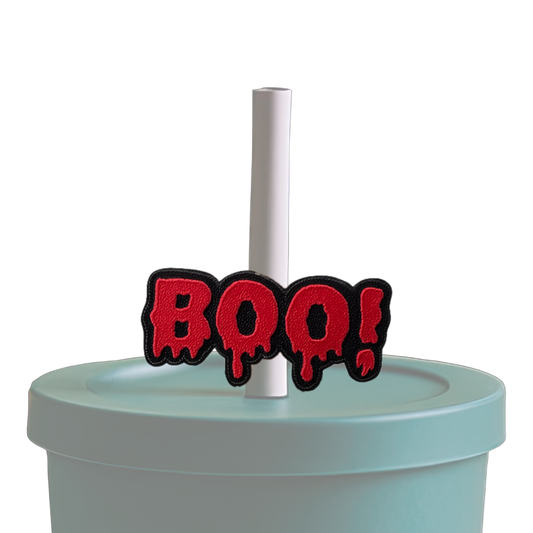 Boo Straw Topper