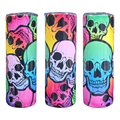 20oz Skinny Tumbler - Neon Skulls