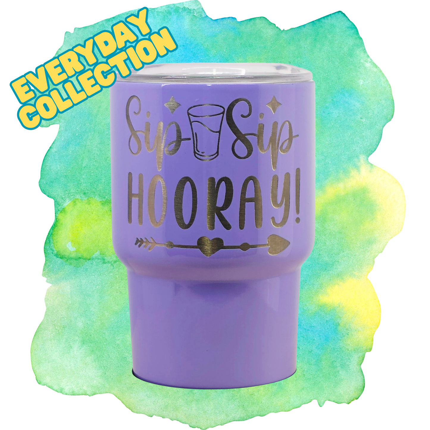 3oz Mini Tumbler - Sip Sip Hooray