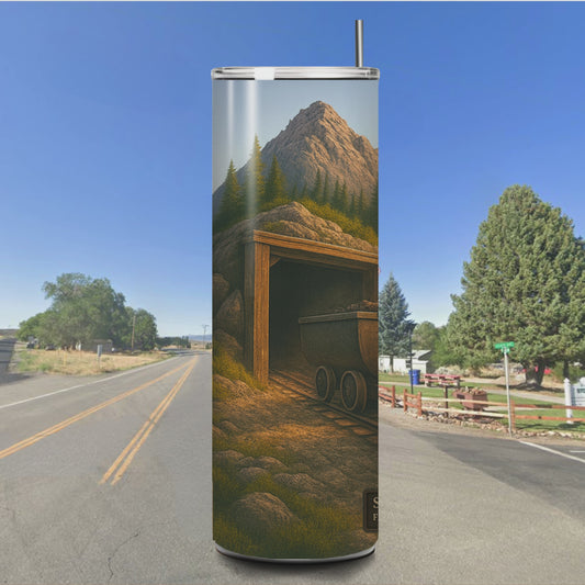 20oz Skinny Tumbler - Stockton Logo