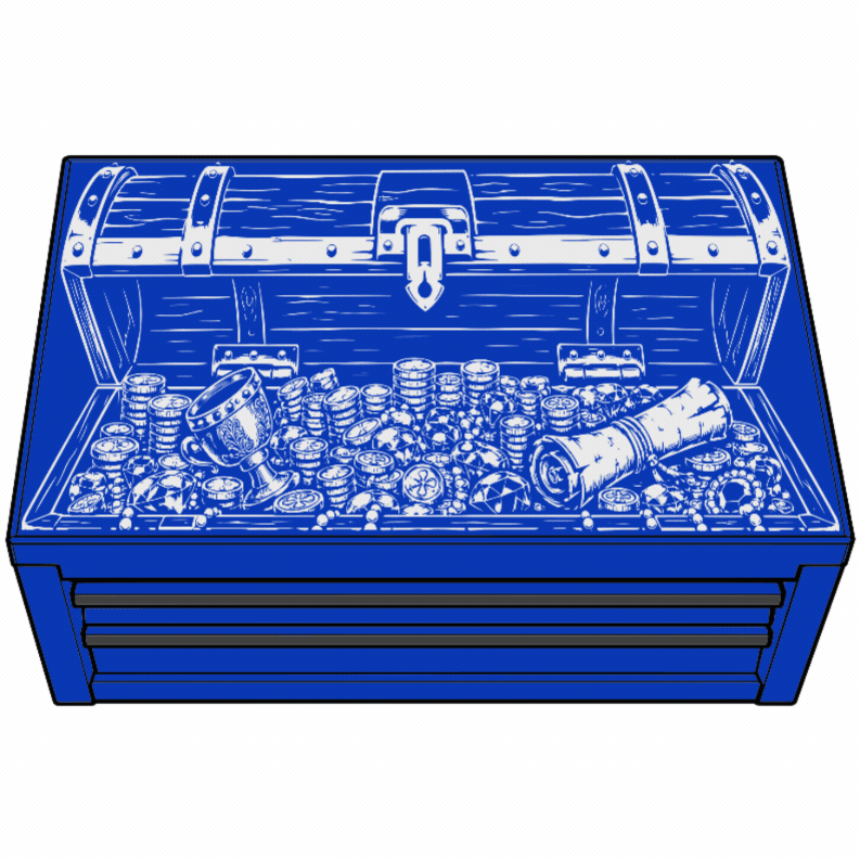 Pre-Made Mini Toolbox - Treasure Chest